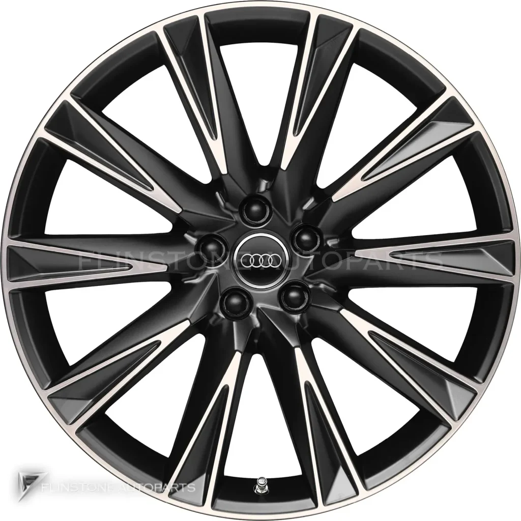ล้อแท้ Audi 10 Spoke Lamina ขอบ 21 นิ้ว รุ่น Q8 4KE สี Matt Black
