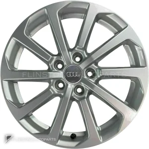 正品轮毂 Audi 10 Spoke Rotor 边框 17 英寸车型 A3 8V 颜色 Diamond Silver