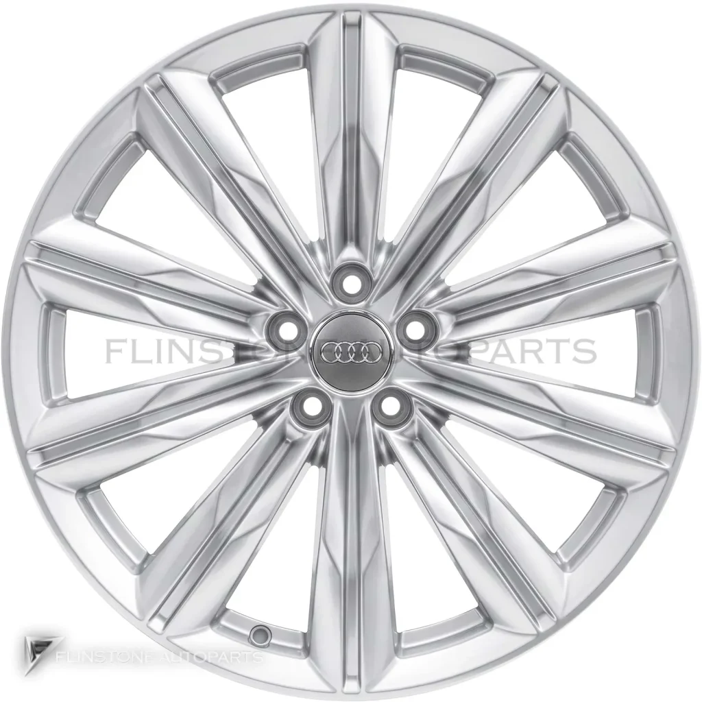 ล้อแท้ Audi 10 Spoke Star ขอบ 20 นิ้ว รุ่น A8 4H สี Galvano Silver