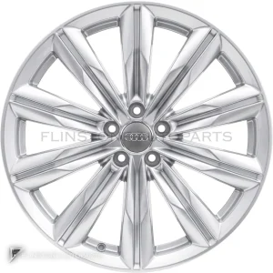 正品轮毂 Audi 10 Spoke Star 边框 20 英寸车型 A8 4H 颜色 Galvano Silver
