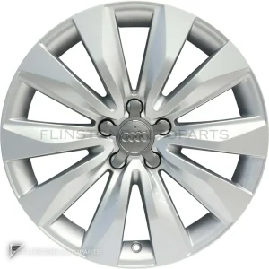 正品轮毂 Audi 10 Spoke 边框 18 英寸车型 A8 4E 颜色 Diamond Silver