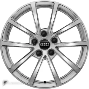 正品轮毂 Audi 10 Spoke 边框 17 英寸车型 A6 4K 颜色 Diamond Silver
