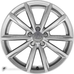正品轮毂 Audi 10 Spoke 边框 18 英寸车型 A6 4F 颜色 Diamond Silver