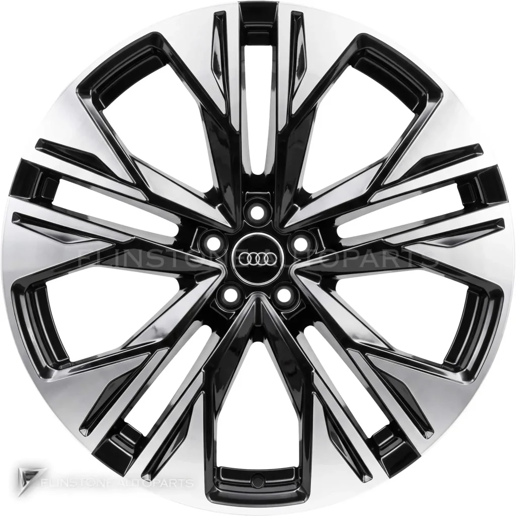 ล้อแท้ Audi 10 Spoke ขอบ 22 นิ้ว รุ่น Q8 4M8 สี Graphite Grey with Diamond Cut