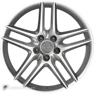 正品轮毂 Audi 10 Spoke 边框 18 英寸车型 TT 8N 颜色 Brilliant Silver