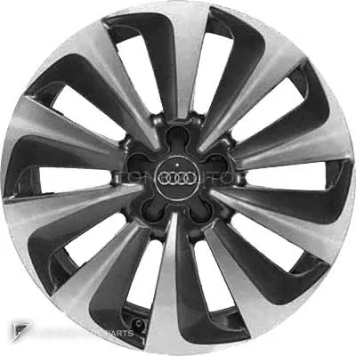 ล้อแท้ Audi 10 Turbine Spoke ขอบ 20 นิ้ว รุ่น Q5 8R สี Graphite Grey with Diamond Cut