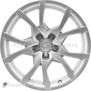 正品轮毂 Audi 10 V Spoke 边框 18 英寸车型 A5 8T 颜色 Diamond Silver