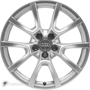 正品轮毂 Audi 10 V Spoke 边框 18 英寸车型 Q5 8R 颜色 Diamond Silver