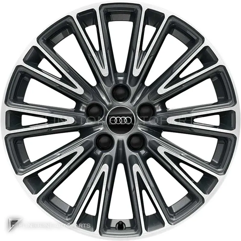 ล้อแท้ Audi 10 V Spoke ขอบ 18 นิ้ว รุ่น TT 4N สี Graphite Grey with Diamond Cut