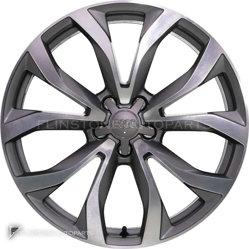 ล้อแท้ Audi 10 V Spoke ขอบ 20 นิ้ว รุ่น A6 4G สี Burnished Aluminium