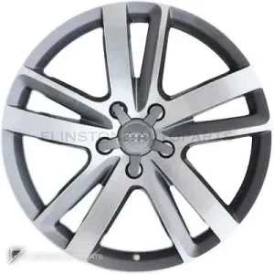 正品轮毂 Audi 10 V Spoke 边框 20 英寸车型 Q7 4L 颜色 Grey with Diamond Cut