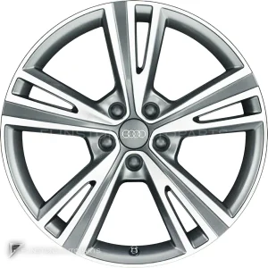 正品轮毂 Audi 10 Y Spoke 边框 19 英寸车型 A6 4F 颜色 Brilliant Silver