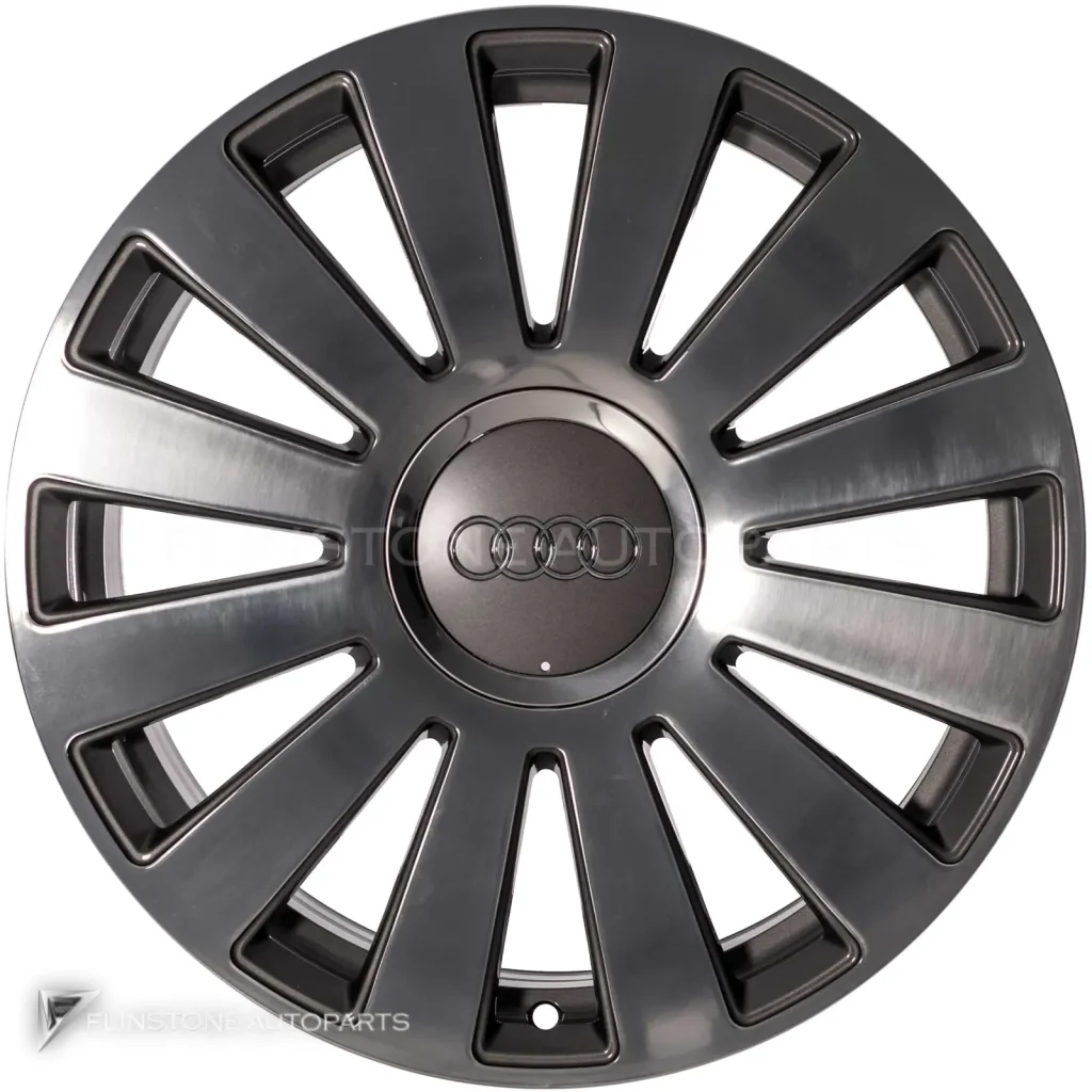 ล้อแท้นำเข้า Audi 12 Spoke ขอบ 18 นิ้ว รุ่น A8 4E สี Burnished Aluminium