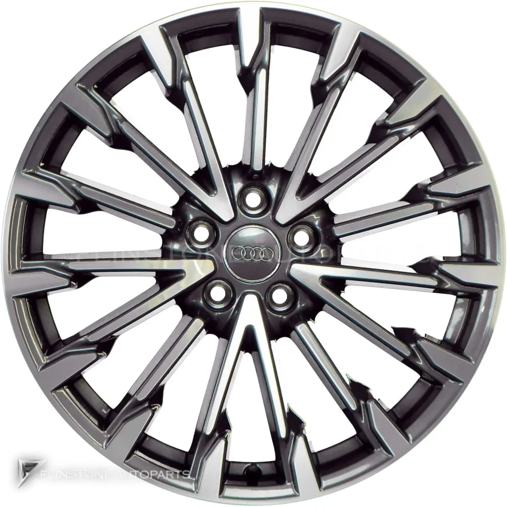 ล้อแท้นำเข้า Audi 15 Spoke ขอบ 19 นิ้ว รุ่น A4 8W สี Graphite Grey with Diamond Cut