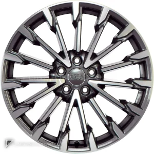正品轮毂 Audi 15 Spoke 边框 19 英寸车型 A4 8W 颜色 Graphite Grey with Diamond Cut