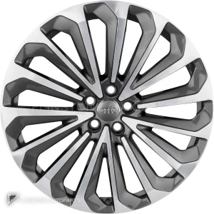正品轮毂 Audi 15 Spoke 边框 21 英寸车型 Q8 4KE 颜色 Graphite Grey with Diamond Cut