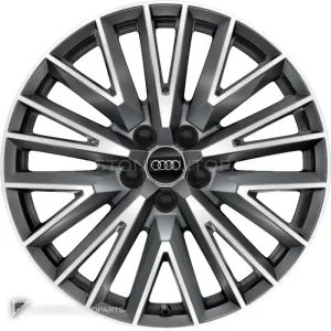 正品轮毂 Audi 20 V Spoke 边框 19 英寸车型 Q3 83A 颜色 Graphite Grey with Diamond Cut