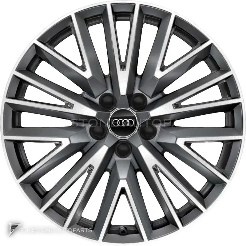 ล้อแท้ Audi 20 V Spoke ขอบ 19 นิ้ว รุ่น Q3 83A สี Graphite Grey with Diamond Cut