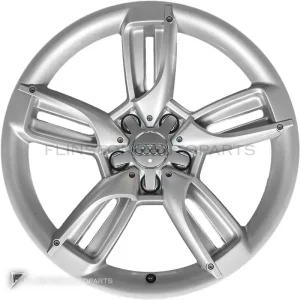 正品轮毂 Audi 5 Arm Aero Design 边框 18 英寸车型 A6 4F 颜色 Silver