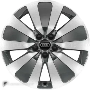 正品轮毂 Audi 5 Arm Aero 边框 16 英寸车型 A1 82A 颜色 Graphite Grey with Diamond Cut