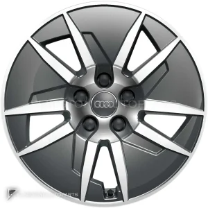 正品轮毂 Audi 5 Arm Aero 边框 17 英寸车型 A4 8W 颜色 Graphite Grey with Diamond Cut