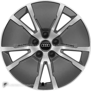 正品轮毂 Audi 5 Arm Aero 边框 17 英寸车型 Q5 80A 颜色 Graphite Grey with Diamond Cut