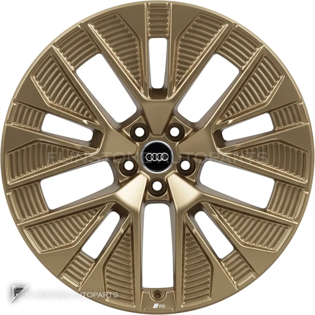 ล้อแท้ Audi 5 Arm Aero ขอบ 21 นิ้ว รุ่น Q8 4KE สี Matt Neodymium Gold