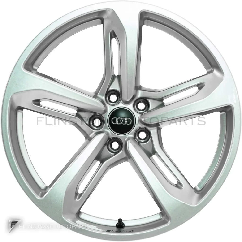 ล้อแท้ Audi 5 Arm Blade ขอบ 19 นิ้ว รุ่น A4 8W สี Galvano Silver