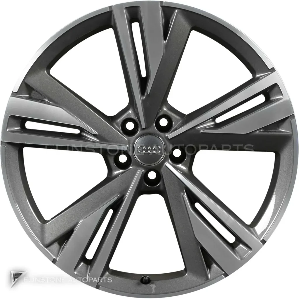 ล้อแท้ Audi 5 Arm Blade ขอบ 21 นิ้ว รุ่น A6 4K9 สี Graphite Grey with Diamond Cut