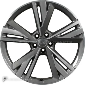 正品轮毂 Audi 5 Arm Blade 边框 21 英寸车型 A6 4K9 颜色 Graphite Grey with Diamond Cut