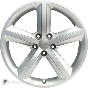 正品轮毂 Audi 5 Arm Design 边框 18 英寸颜色 Silver Grey Painted