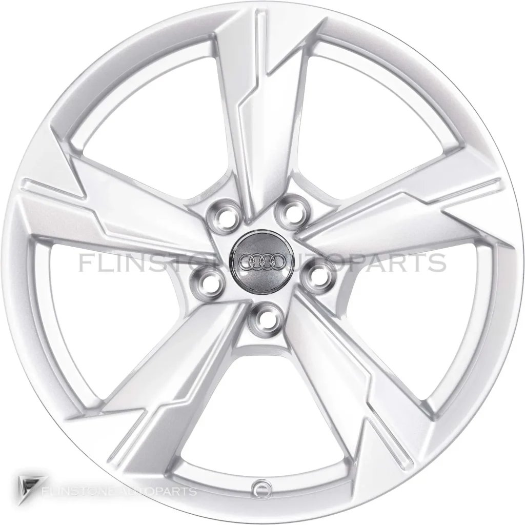 Genuine Wheels Audi 5 Arm Design trim 18 inch model A6 4K Colour Diamond Silver