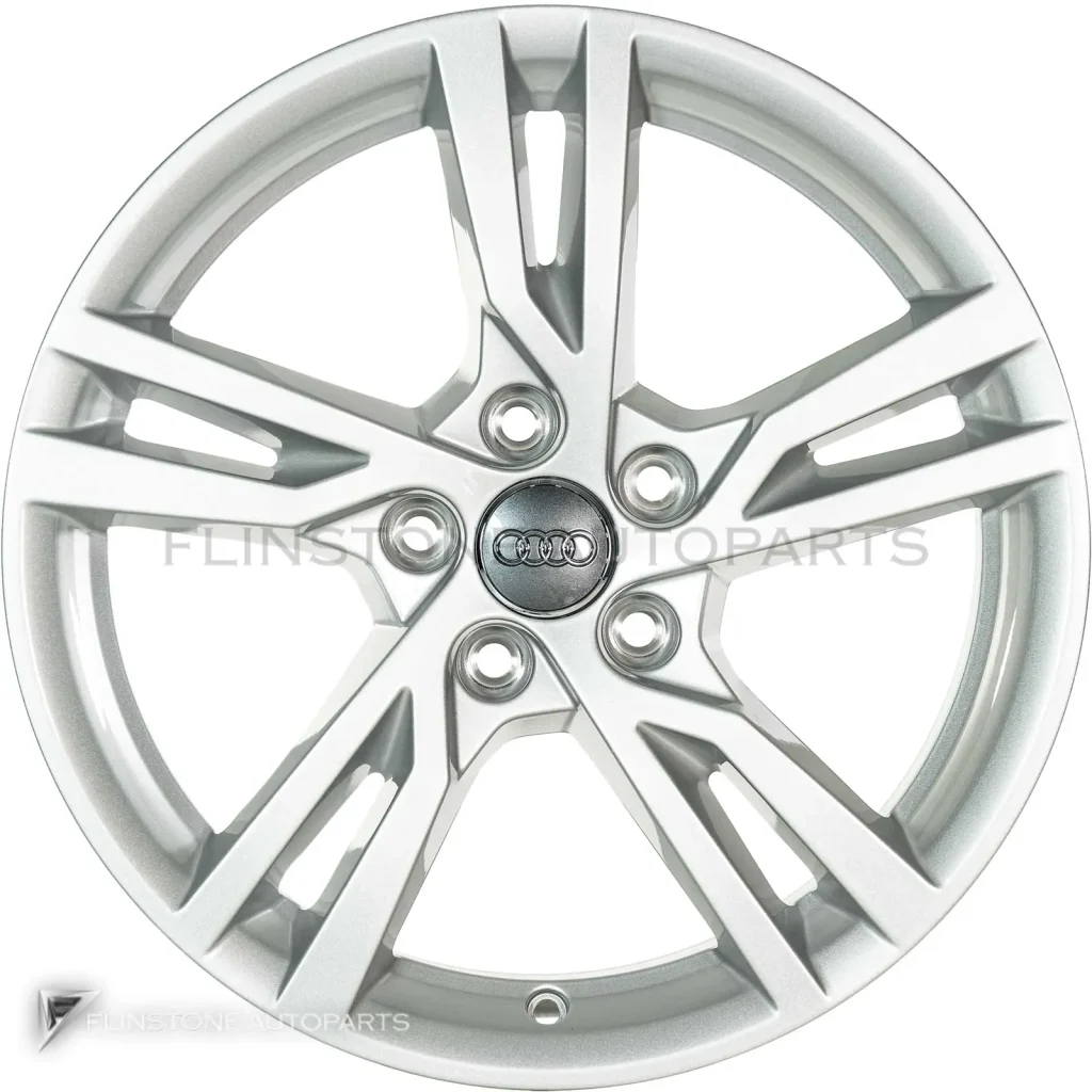 ล้อแท้ Audi 5 Arm Double Spoke ขอบ 17 นิ้ว รุ่น A3 8V สี Diamond Silver