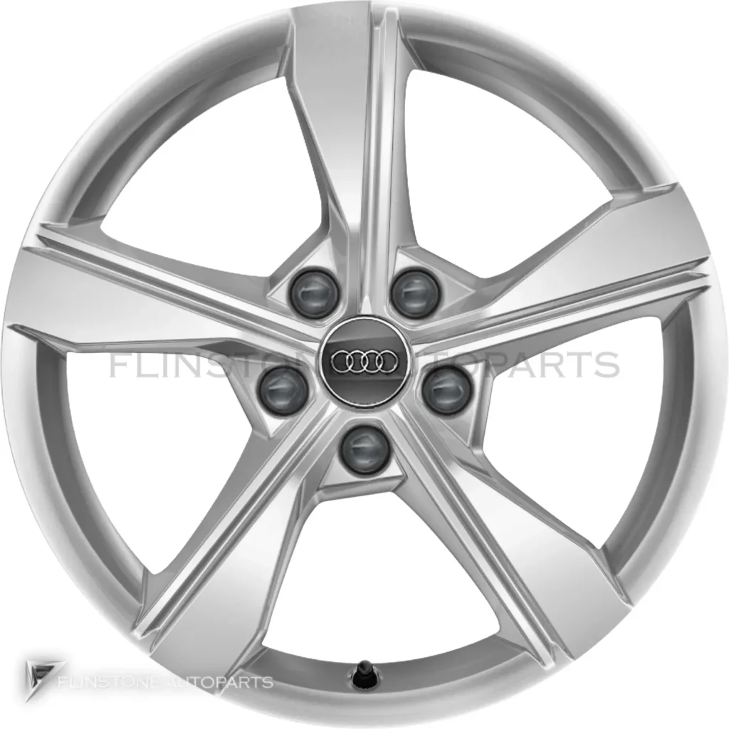 ล้อแท้ Audi 5 Arm Dynamic ขอบ 17 นิ้ว รุ่น A4 8W สี Diamond Silver