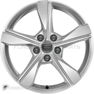 正品轮毂 Audi 5 Arm Dynamic 边框 17 英寸车型 A4 8W 颜色 Diamond Silver