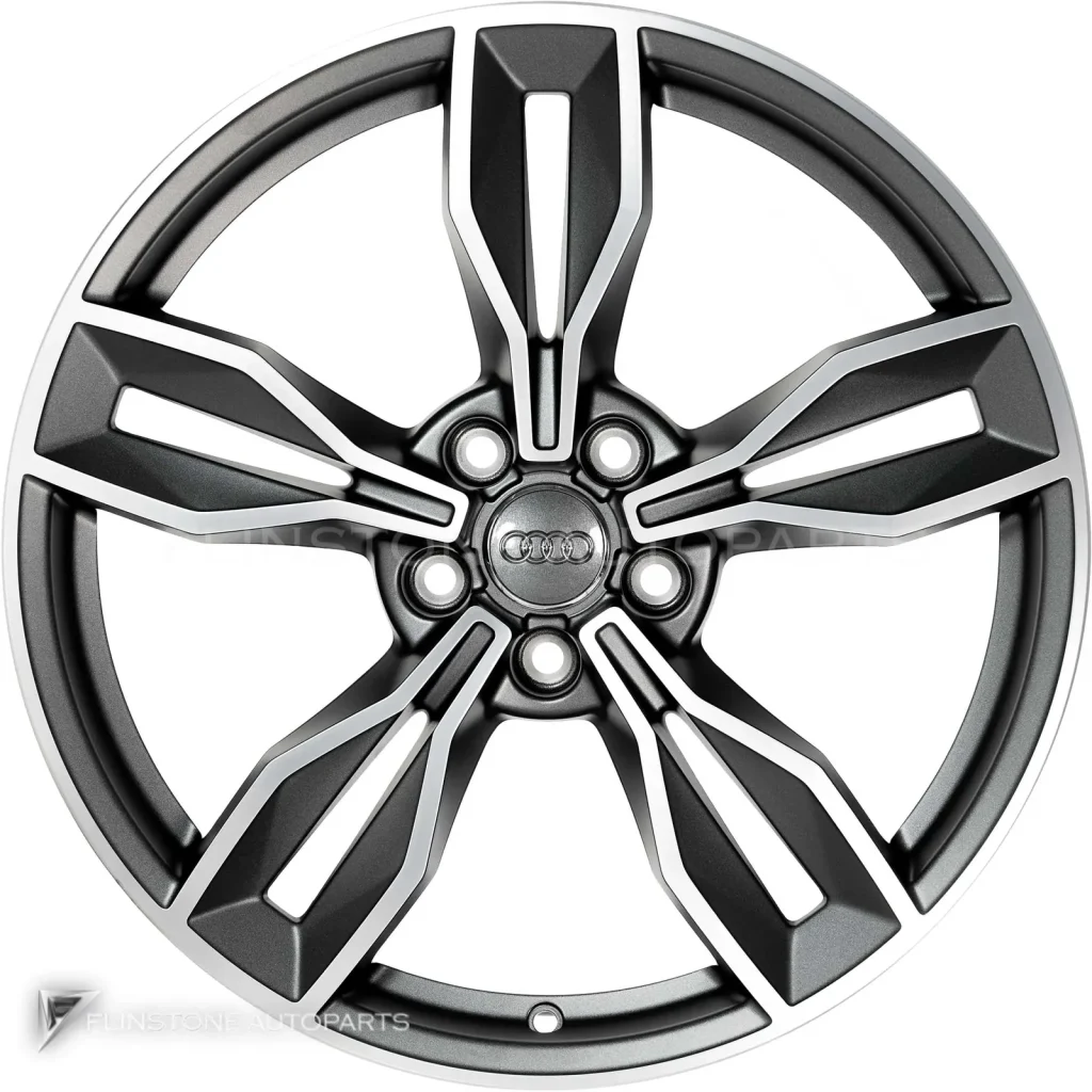 ล้อแท้ Audi 5 Arm Facet ขอบ 19 นิ้ว รุ่น TT 8S สี Graphite Grey with Diamond Cut