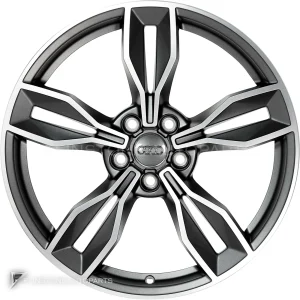 正品轮毂 Audi 5 Arm Facet 边框 19 英寸车型 TT 8S 颜色 Graphite Grey with Diamond Cut