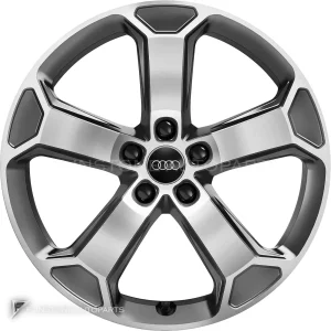 正品轮毂 Audi 5 Arm Latus 边框 18 英寸车型 Q2 81A 颜色 Titanium Grey