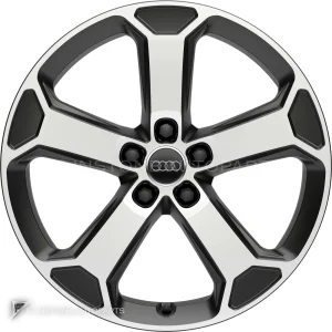 正品轮毂 Audi 5 Arm Latus 边框 19 英寸车型 Q2 81A 颜色 Matt Black