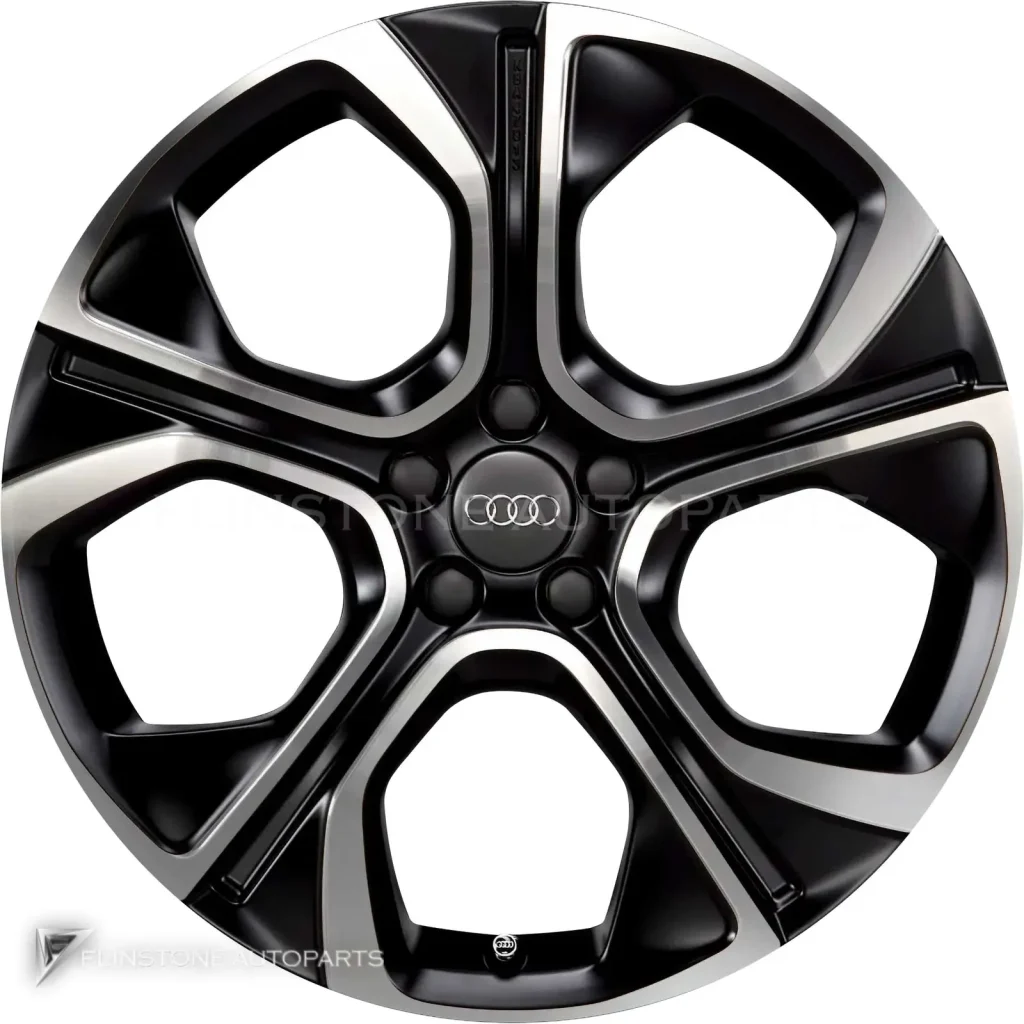 ล้อแท้นำเข้า Audi 5 Arm Polygon ขอบ 18 นิ้ว รุ่น A1 8X สี Matt Black