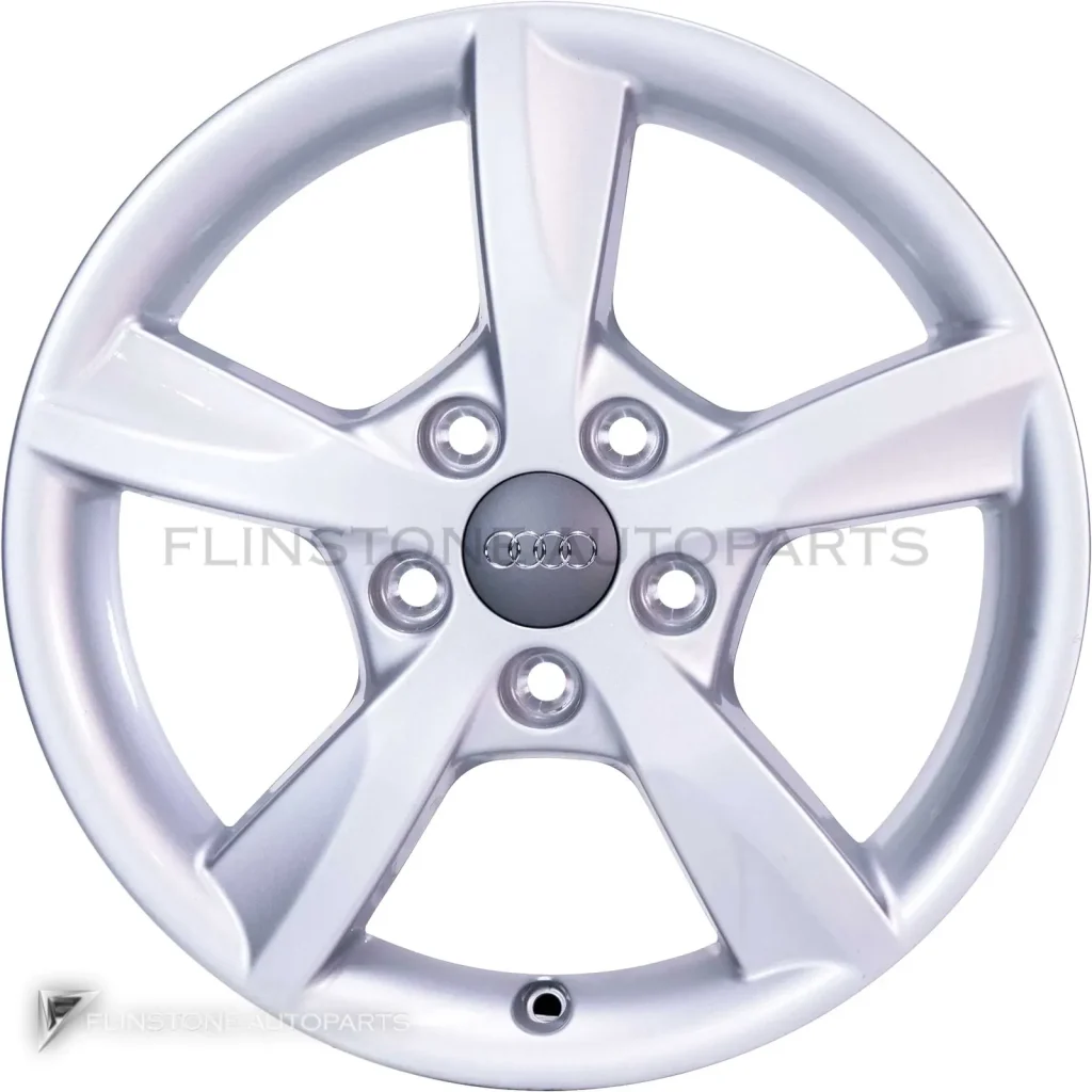 Genuine Wheels Audi 5 Arm Rotor Design trim 16 inch model A3 8V Colour Diamond Silver