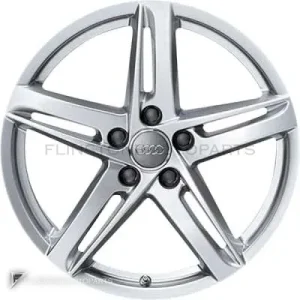 正品轮毂 Audi 5 Arm Rotor 边框 18 英寸车型 A4 8K 颜色 Diamond Silver