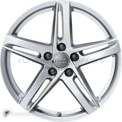 ล้อแท้นำเข้า Audi 5 Arm Rotor ขอบ 18 นิ้ว รุ่น A4 8K สี Diamond Silver