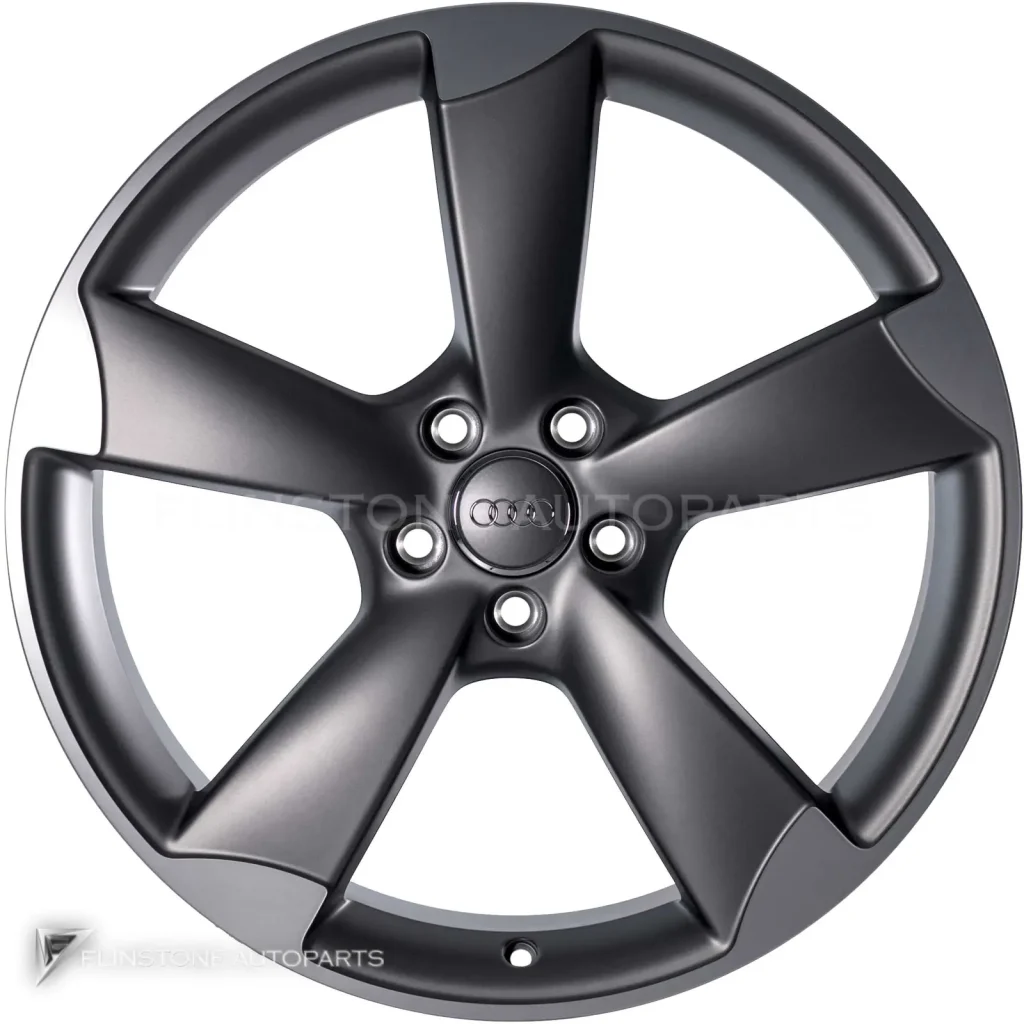 ล้อแท้ Audi 5 Arm Rotor ขอบ 20 นิ้ว รุ่น A6 4G สี Titanium Grey with Diamond Cut