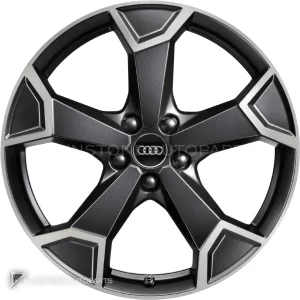 正品轮毂 Audi 5 Arm Secare 边框 19 英寸车型 Q3 83A 颜色 Matt Black
