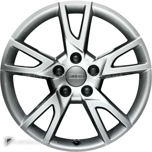 正品轮毂 Audi 5 Arm Semi Y Design 边框 17 英寸颜色 Silver