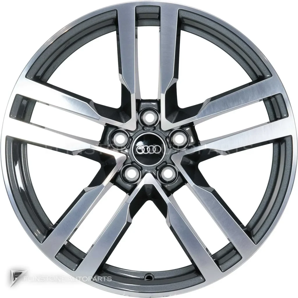 ล้อแท้ Audi 5 Arm Star ขอบ 19 นิ้ว รุ่น TT 8S สี Graphite Grey with Diamond Cut
