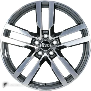 正品轮毂 Audi 5 Arm Star 边框 19 英寸车型 TT 8S 颜色 Graphite Grey with Diamond Cut