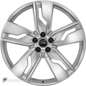 正品轮毂 Audi 5 Arm Tornado 边框 21 英寸车型 Q7 4M 颜色 Galvano Silver