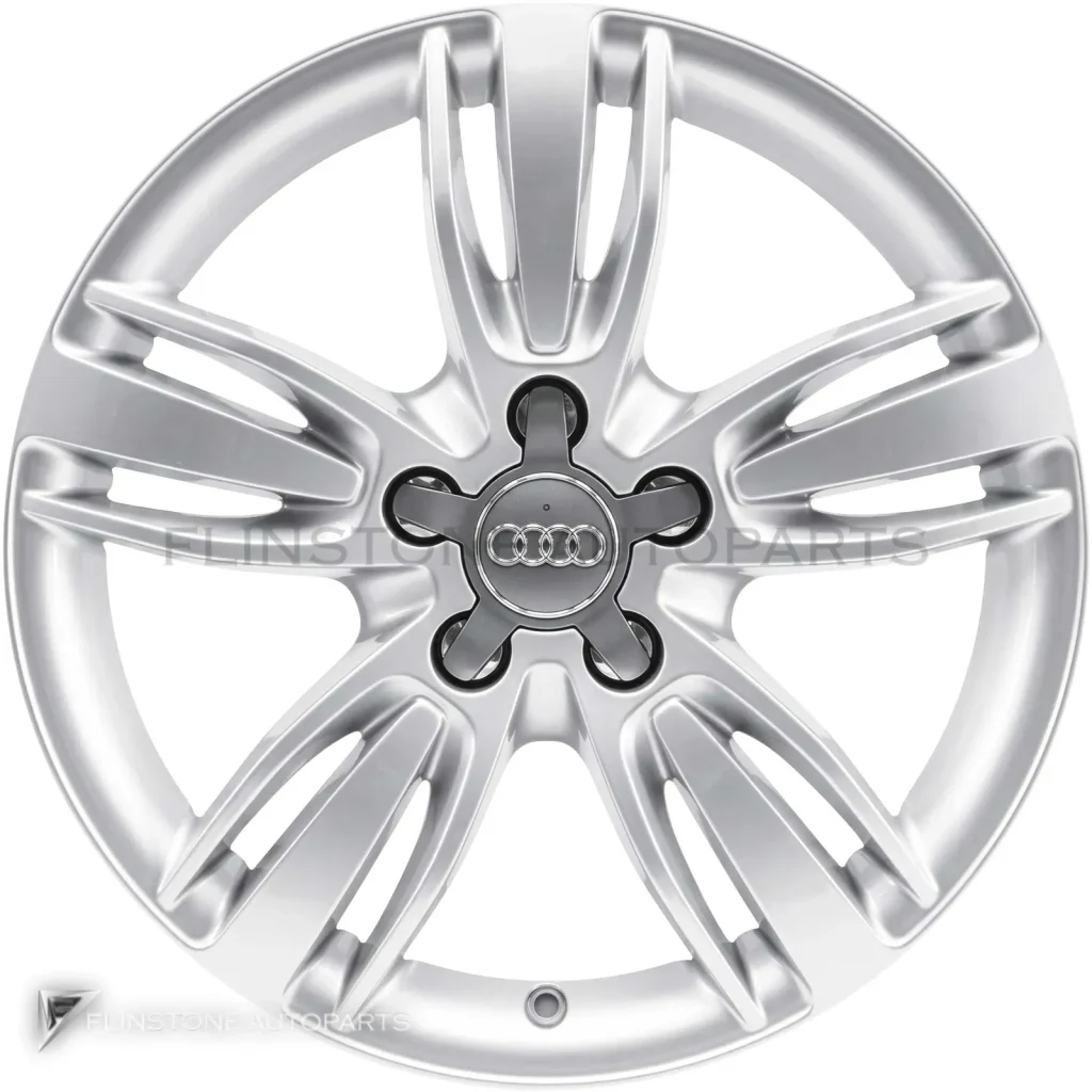 ล้อแท้นำเข้า Audi 5 Arm Trias ขอบ 17 นิ้ว รุ่น Q3 8U สี Diamond Silver